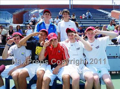 Thumbnail 3 in NYSPHSAA Boys Tennis Championships (Finals) photogallery.