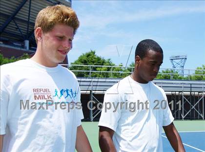 Thumbnail 1 in NYSPHSAA Boys Tennis Championships (Finals) photogallery.