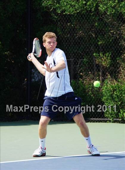 Thumbnail 3 in NYSPHSAA Boys Tennis Championships (Finals) photogallery.