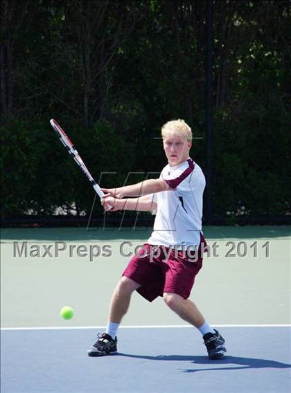 Thumbnail 1 in NYSPHSAA Boys Tennis Championships (Finals) photogallery.