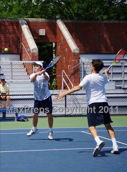 Thumbnail 2 in NYSPHSAA Boys Tennis Championships (Finals) photogallery.