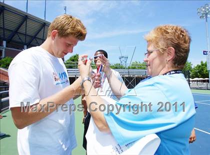 Thumbnail 2 in NYSPHSAA Boys Tennis Championships (Finals) photogallery.