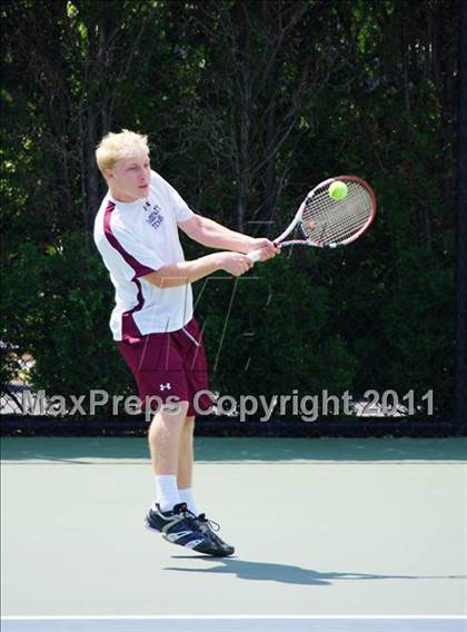 Thumbnail 2 in NYSPHSAA Boys Tennis Championships (Finals) photogallery.