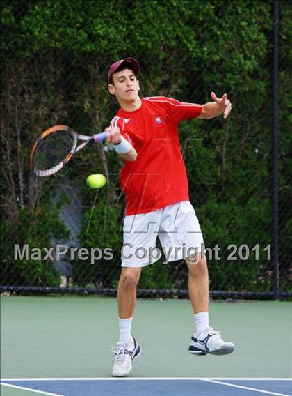 Thumbnail 3 in NYSPHSAA Boys Tennis Championships (Finals) photogallery.