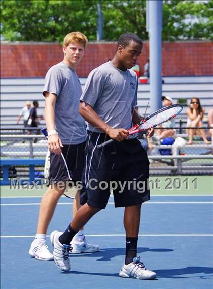 Thumbnail 3 in NYSPHSAA Boys Tennis Championships (Finals) photogallery.