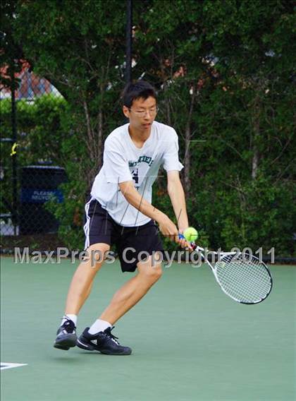 Thumbnail 1 in NYSPHSAA Boys Tennis Championships (Finals) photogallery.