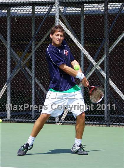 Thumbnail 1 in NYSPHSAA Boys Tennis Championships (Finals) photogallery.