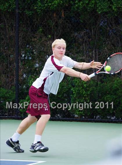 Thumbnail 1 in NYSPHSAA Boys Tennis Championships (Finals) photogallery.