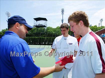 Thumbnail 1 in NYSPHSAA Boys Tennis Championships (Finals) photogallery.