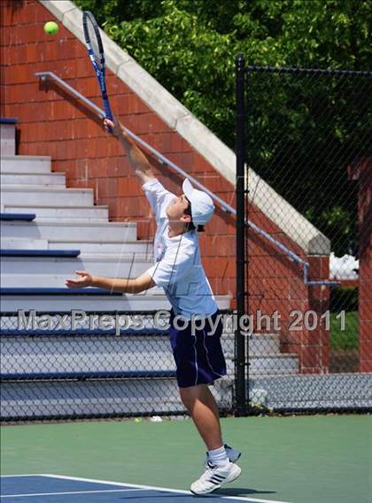 Thumbnail 3 in NYSPHSAA Boys Tennis Championships (Finals) photogallery.