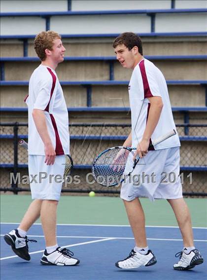 Thumbnail 2 in NYSPHSAA Boys Tennis Championships (Finals) photogallery.