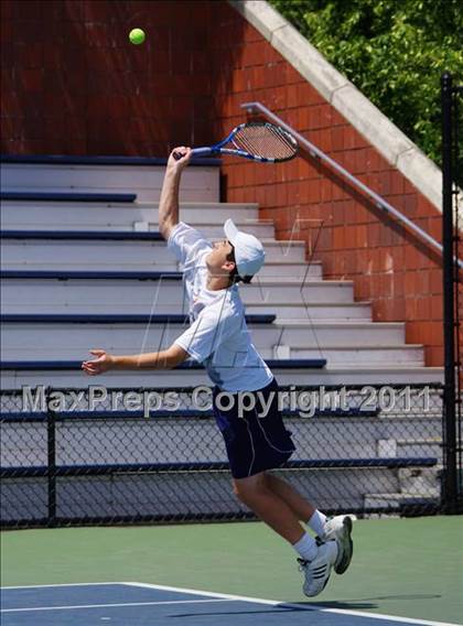 Thumbnail 2 in NYSPHSAA Boys Tennis Championships (Finals) photogallery.
