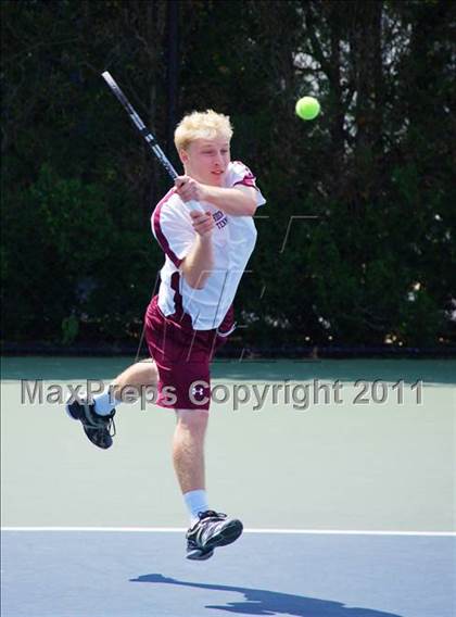 Thumbnail 2 in NYSPHSAA Boys Tennis Championships (Finals) photogallery.
