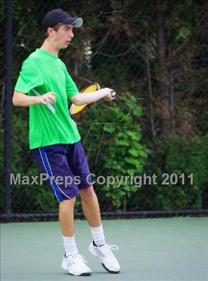 Thumbnail 3 in NYSPHSAA Boys Tennis Championships (Finals) photogallery.