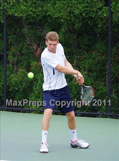 Thumbnail 2 in NYSPHSAA Boys Tennis Championships (Finals) photogallery.