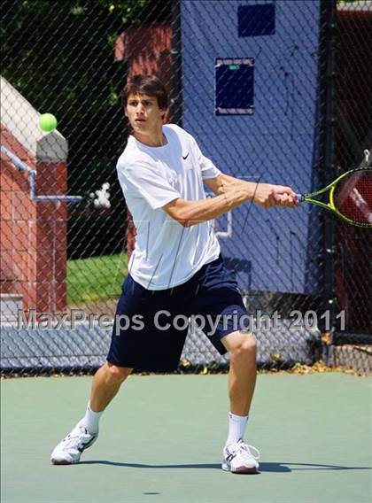Thumbnail 1 in NYSPHSAA Boys Tennis Championships (Finals) photogallery.