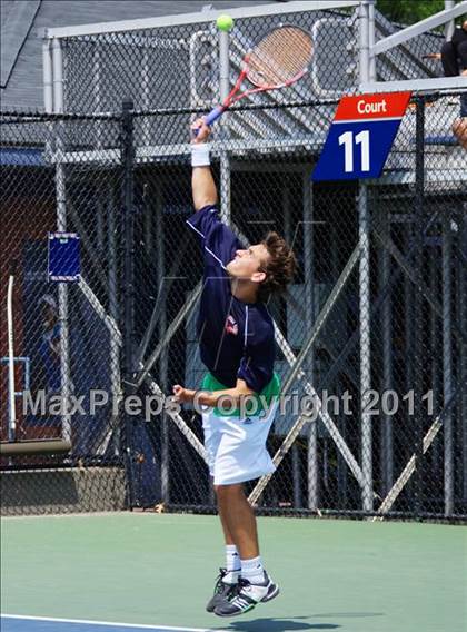 Thumbnail 3 in NYSPHSAA Boys Tennis Championships (Finals) photogallery.
