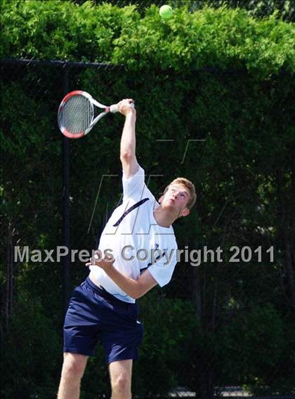 Thumbnail 3 in NYSPHSAA Boys Tennis Championships (Finals) photogallery.