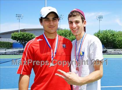 Thumbnail 1 in NYSPHSAA Boys Tennis Championships (Finals) photogallery.