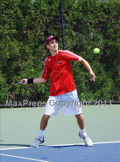 Thumbnail 3 in NYSPHSAA Boys Tennis Championships (Finals) photogallery.