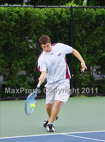 Thumbnail 3 in NYSPHSAA Boys Tennis Championships (Finals) photogallery.