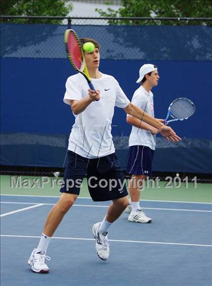 Thumbnail 1 in NYSPHSAA Boys Tennis Championships (Finals) photogallery.