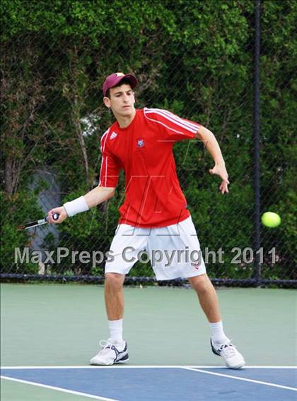 Thumbnail 2 in NYSPHSAA Boys Tennis Championships (Finals) photogallery.