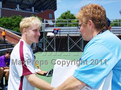 Thumbnail 3 in NYSPHSAA Boys Tennis Championships (Finals) photogallery.