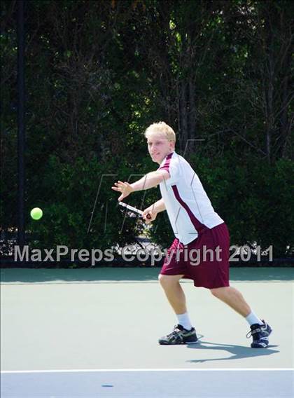 Thumbnail 2 in NYSPHSAA Boys Tennis Championships (Finals) photogallery.