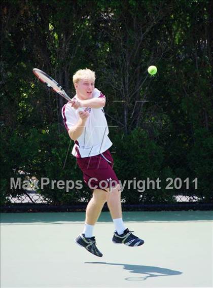 Thumbnail 3 in NYSPHSAA Boys Tennis Championships (Finals) photogallery.