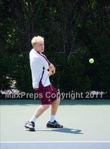 Thumbnail 1 in NYSPHSAA Boys Tennis Championships (Finals) photogallery.