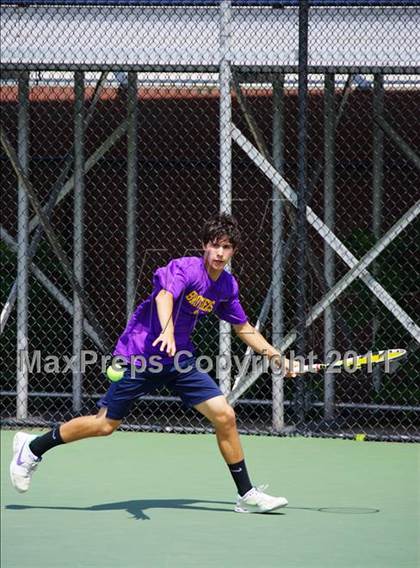 Thumbnail 3 in NYSPHSAA Boys Tennis Championships (Finals) photogallery.