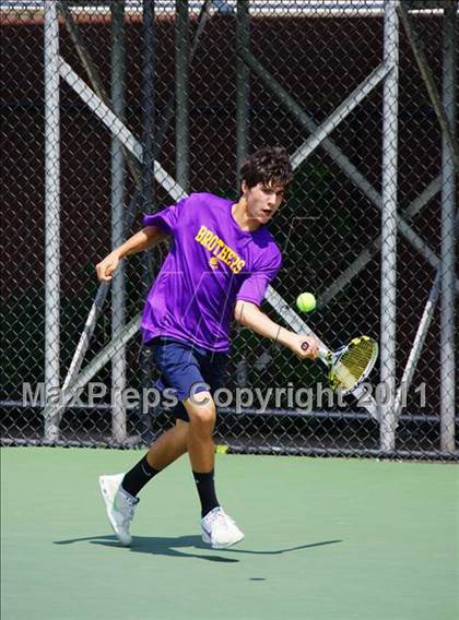 Thumbnail 2 in NYSPHSAA Boys Tennis Championships (Finals) photogallery.