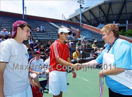 Thumbnail 1 in NYSPHSAA Boys Tennis Championships (Finals) photogallery.