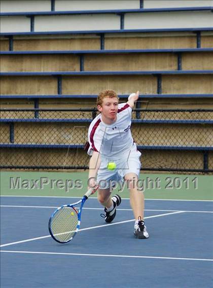 Thumbnail 1 in NYSPHSAA Boys Tennis Championships (Finals) photogallery.