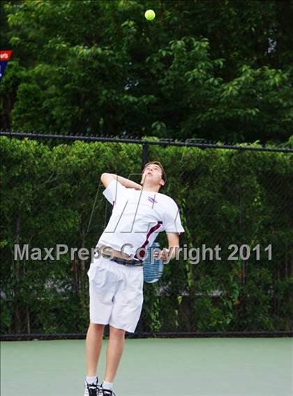 Thumbnail 2 in NYSPHSAA Boys Tennis Championships (Finals) photogallery.