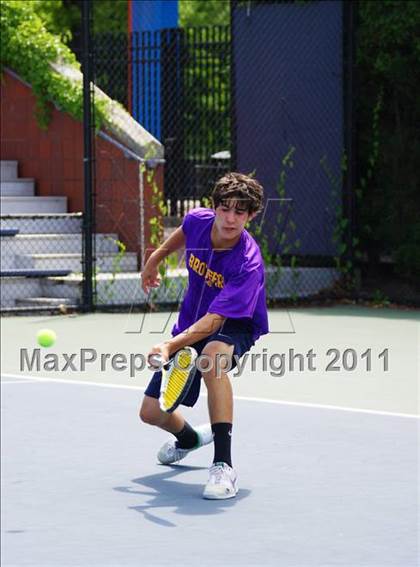 Thumbnail 2 in NYSPHSAA Boys Tennis Championships (Finals) photogallery.