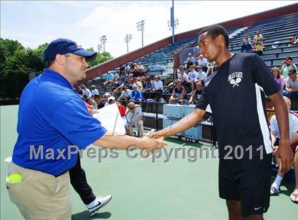 Thumbnail 2 in NYSPHSAA Boys Tennis Championships (Finals) photogallery.