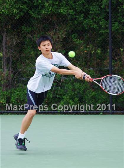 Thumbnail 1 in NYSPHSAA Boys Tennis Championships (Finals) photogallery.