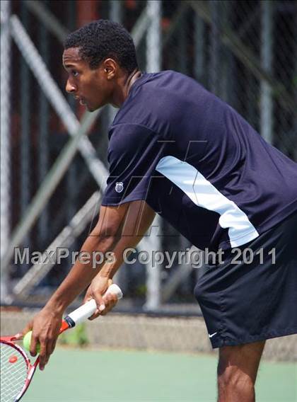 Thumbnail 1 in NYSPHSAA Boys Tennis Championships (Finals) photogallery.