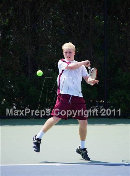 Thumbnail 3 in NYSPHSAA Boys Tennis Championships (Finals) photogallery.