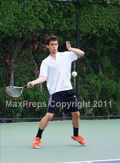 Thumbnail 1 in NYSPHSAA Boys Tennis Championships (Finals) photogallery.