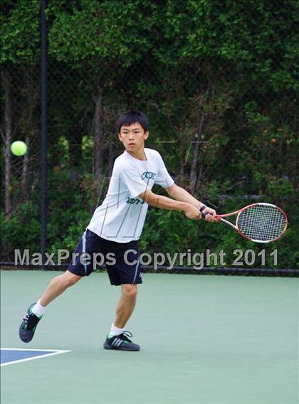 Thumbnail 3 in NYSPHSAA Boys Tennis Championships (Finals) photogallery.