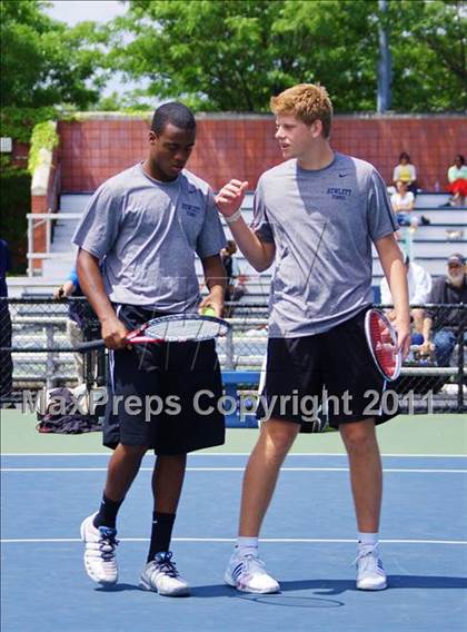 Thumbnail 1 in NYSPHSAA Boys Tennis Championships (Finals) photogallery.