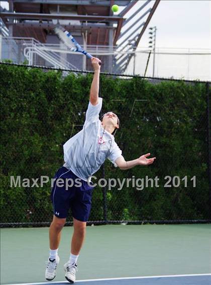 Thumbnail 1 in NYSPHSAA Boys Tennis Championships (Finals) photogallery.