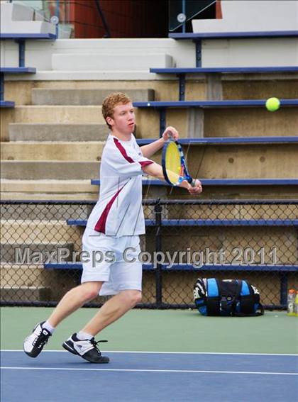 Thumbnail 1 in NYSPHSAA Boys Tennis Championships (Finals) photogallery.