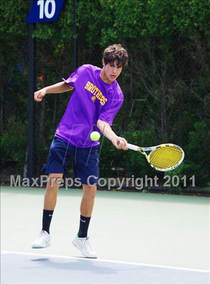 Thumbnail 1 in NYSPHSAA Boys Tennis Championships (Finals) photogallery.
