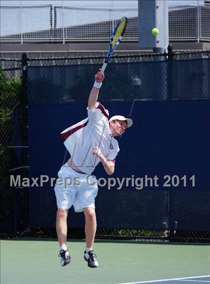 Thumbnail 3 in NYSPHSAA Boys Tennis Championships (Finals) photogallery.