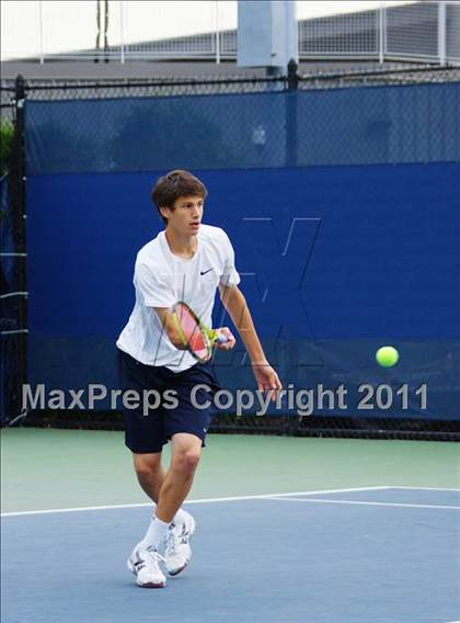 Thumbnail 1 in NYSPHSAA Boys Tennis Championships (Finals) photogallery.