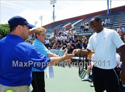 Thumbnail 1 in NYSPHSAA Boys Tennis Championships (Finals) photogallery.